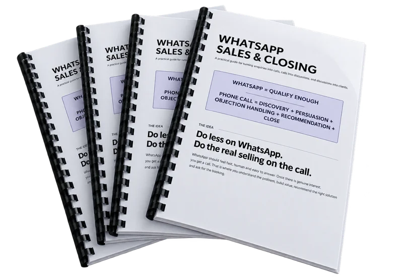 Our WhatsApp sales and closing guide for clinic teams